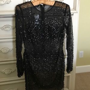 Bebe illusion dress